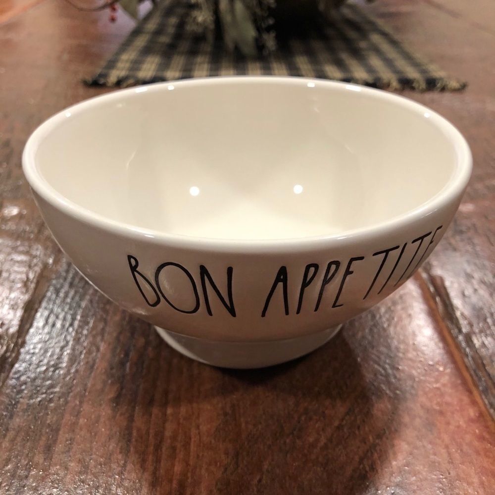𝅺rae Dunn bowl Bon Appetite .